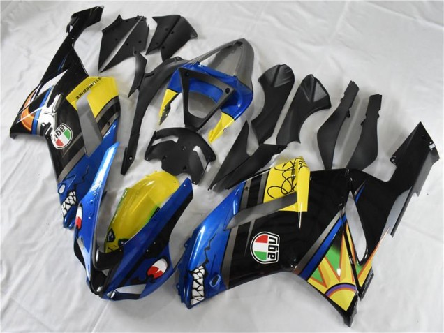 07-08 Blue Shark ZX6R Motorcycle Fairings