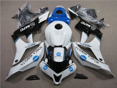 07-08 Blue White Black Konica Minolta MAPEI CBR600RR Motorcycle Fairings