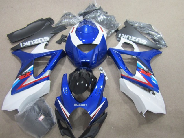 07-08 Blue White GSXR 1000 Motorcycle Bodywork 07-08 Blue White GSXR 1000 Motorcycle Bodywork