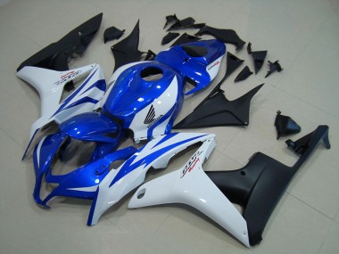 07-08 Blue White Matte Black CBR600RR Motorcycle Fairings