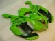 07-08 Green Black Dunlop ZX6R Motorcycle Fairings