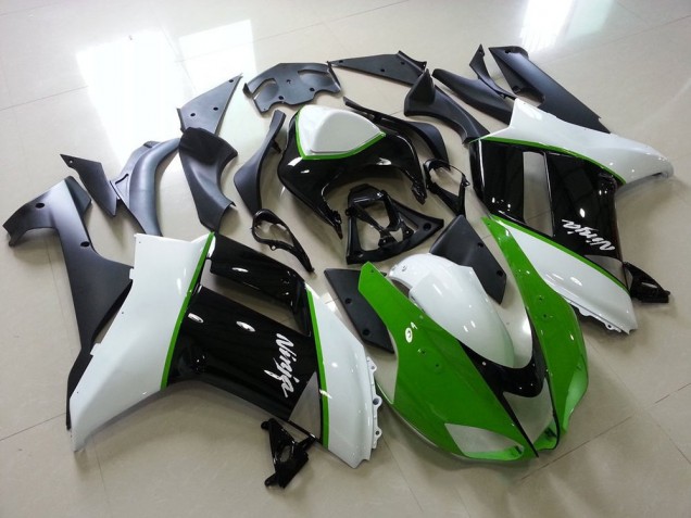 07-08 Green Black White ZX6R Motorcycle Fairings 07-08 Green Black White ZX6R Motorcycle Fairings