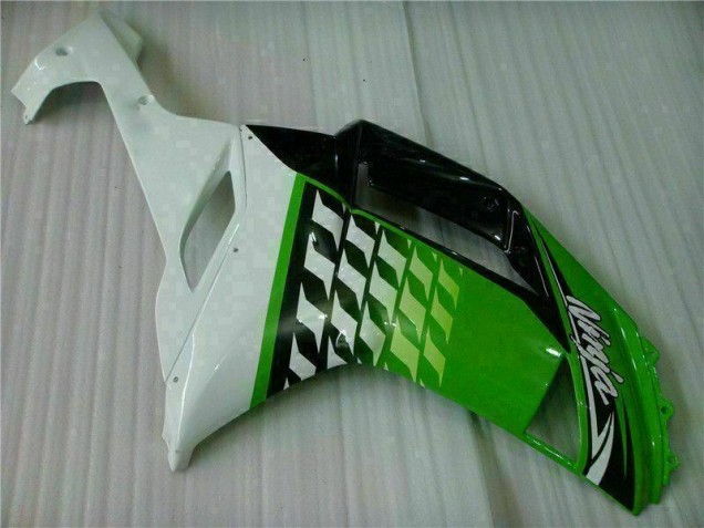 07-08 Green White Ninja ZX6R Motorcycle Fairings