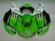 07-08 Green White Ninja ZX6R Motorcycle Fairings