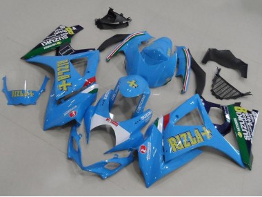 07-08 Light Blue Rizla GSXR 1000 Motorcycle Fairings