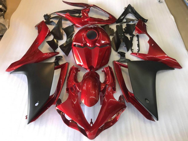 07-08 Matte Black Red YZF R1 Motorcycle Fairing