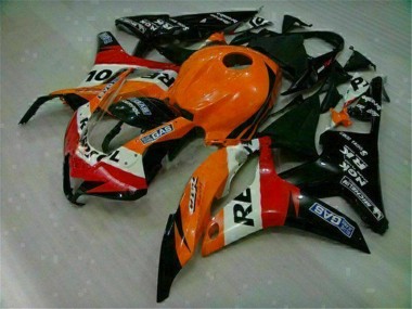 07-08 Orange Black Repsol CBR600RR Motorcycle Fairing