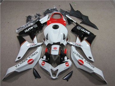 07-08 Red White Black Konica Minolta MAPEI CBR600RR Motorcycle Fairings