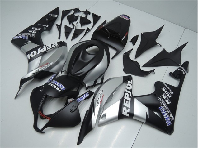07-08 Silver Repsol Black CBR600RR Motorcycle Fairings 07-08 Silver Repsol Black CBR600RR Motorcycle Fairings