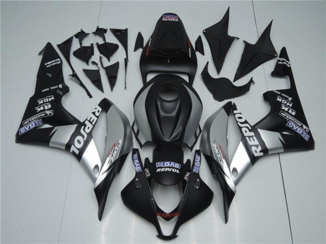 07-08 Silver Repsol Black CBR600RR Motorcycle Fairings 07-08 Silver Repsol Black CBR600RR Motorcycle Fairings