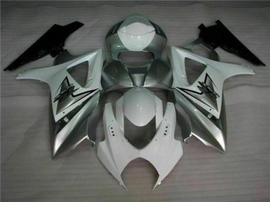 07-08 Silver White GSXR 1000 Motorcycle Fairings
