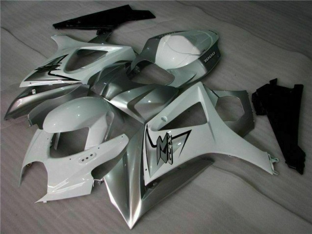 07-08 Silver White GSXR 1000 Motorcycle Fairings 07-08 Silver White GSXR 1000 Motorcycle Fairings