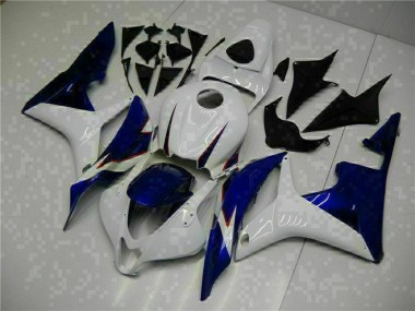 07-08 White Blue CBR600RR Motorcycle Fairings