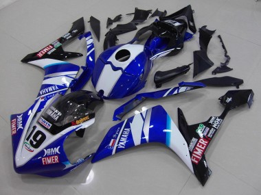 07-08 White Blue YZF R1 Motorcycle Fairings