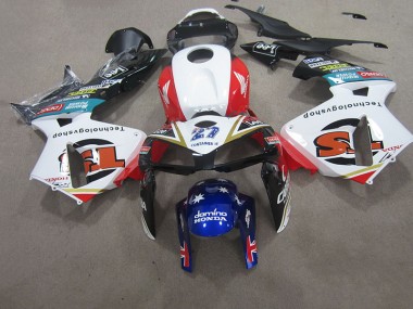 07-08 White Red Blue CBR600RR Motorcycle Fairings