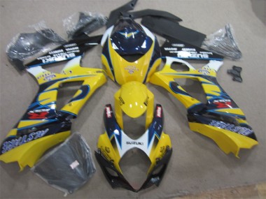 07-08 Yellow Blue GSXR 1000 Motorcycle Fairings