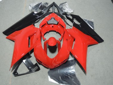 07-14 Red Black Ducati 1098 Motorcycle Fairings