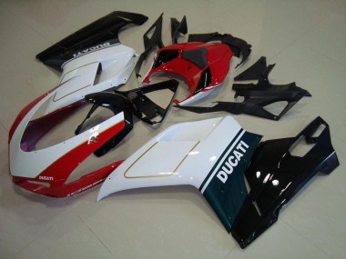 07-14 Tri Color Ducati 848 1098 1198 Motorcycle Fairings