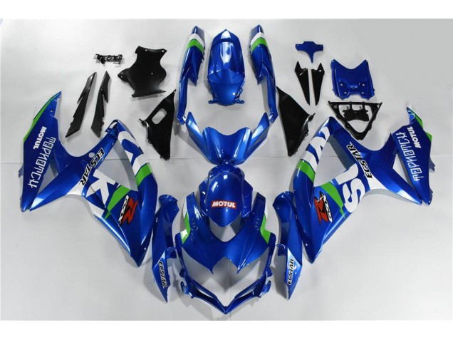 08-10 Blue White Green GSXR 600/750 Motorcycle Fairings 08-10 Blue White Green GSXR 600/750 Motorcycle Fairings