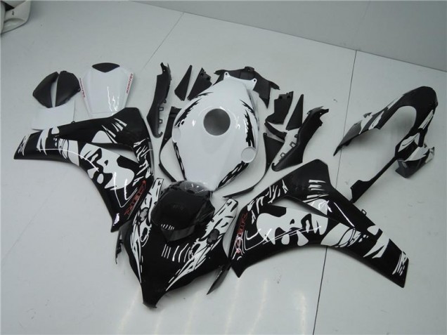 08-11 Black White CBR1000RR Motorcycle Fairings