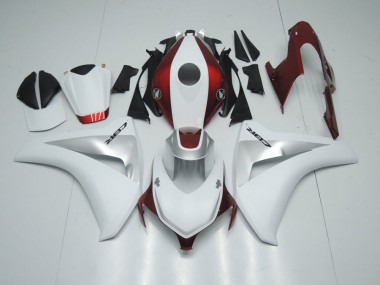 08-11 Candy Red White and Silver CBR1000RR Motorcycle Fairings