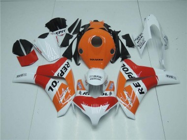 08-11 Orange White Red Repsol CBR1000RR Motorcycle Fairings