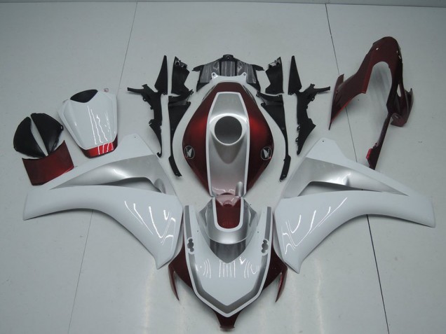 08-11 Red White and Silver CBR1000RR Motorcycle Fairings