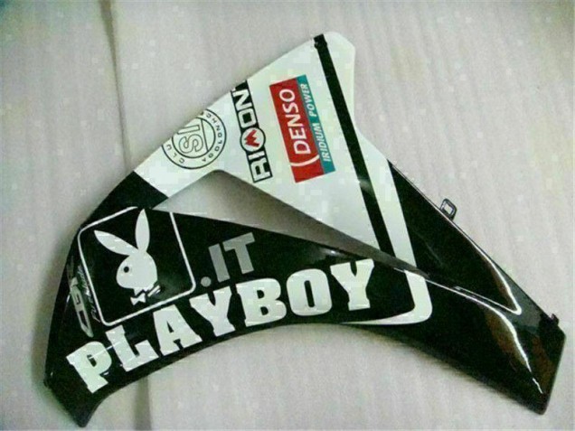 08-11 White Black Playboy CBR1000RR Motorcycle Fairing