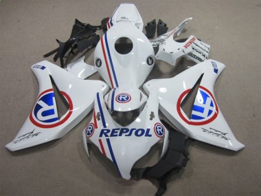 08-11 White Blue Repsol CBR1000RR Motorcycle Fairing