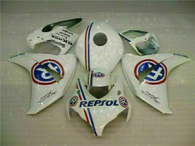 08-11 White Blue Repsol CBR1000RR Motorcycle Fairings