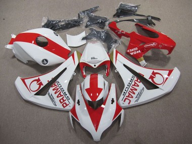 08-11 White Red PRAMAC CBR1000RR Motorcycle Fairings