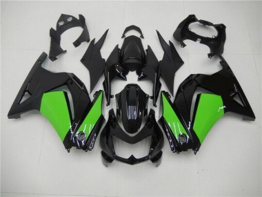 08-12 Black Green EX250 Motorcycle Fairing