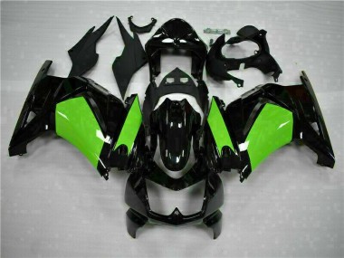 08-12 Black Green EX250 Motorcycle Fairings