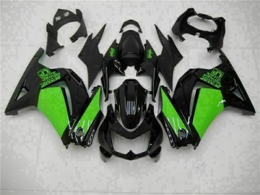 08-12 Black Green Ninja EX250 Motorcycle Fairings