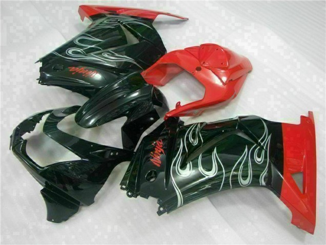 08-12 Black Red Ninja EX250 Motorcycle Fairings