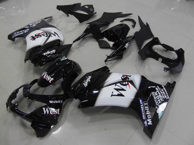 08-12 Black West ZX250R Motorcycle Fairings 08-12 Black West ZX250R Motorcycle Fairings