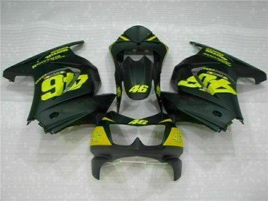 08-12 Black Yellow 46 EX250 Motorcycle Fairings
