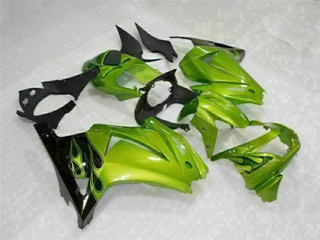 08-12 Green Black EX250 Motorcycle Fairings 08-12 Green Black EX250 Motorcycle Fairings