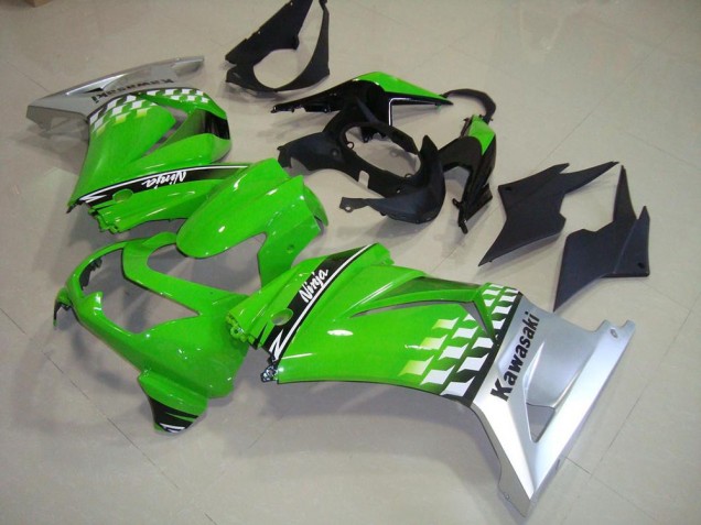 08-12 Green Silver ZX250R Motorcycle Fairings 08-12 Green Silver ZX250R Motorcycle Fairings