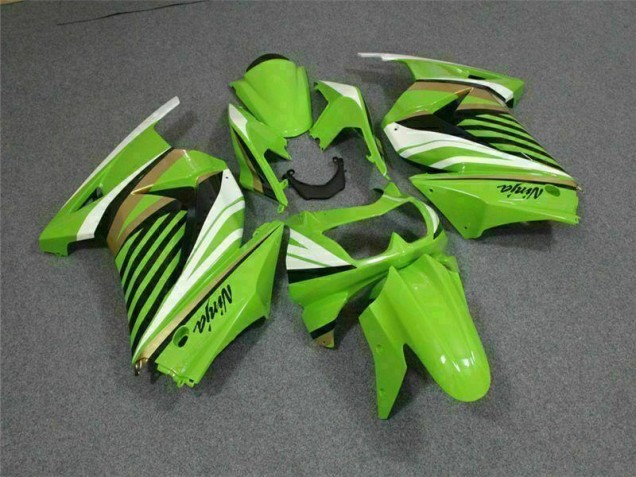08-12 Green White Black Ninja EX250 Motorcycle Fairings 08-12 Green White Black Ninja EX250 Motorcycle Fairings