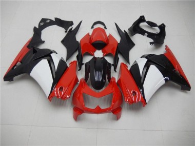 08-12 Red Black White EX250 Motorcycle Fairings