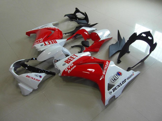 08-12 Red White BEET ZX250R Motorcycle Fairings 08-12 Red White BEET ZX250R Motorcycle Fairings