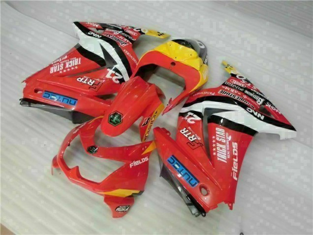 08-12 Red Yellow EX250 Motorcycle Fairings 08-12 Red Yellow EX250 Motorcycle Fairings