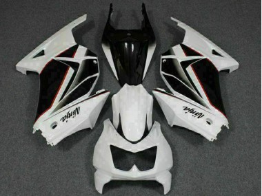 08-12 White Black Ninja EX250 Motorcycle Fairing