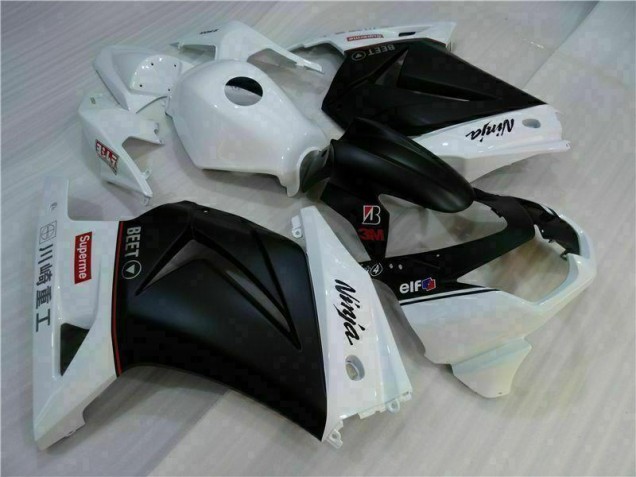 08-12 White Black Ninja EX250 Motorcycle Fairings