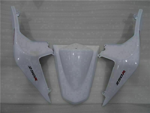 08-12 White Black Ninja EX250 Motorcycle Fairings