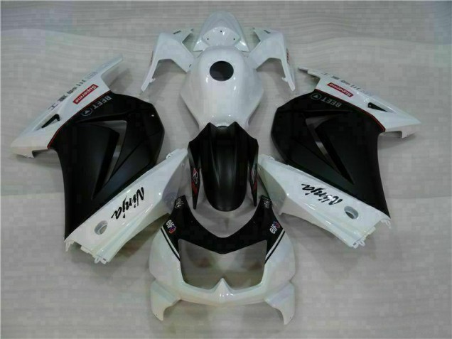 08-12 White Black Ninja EX250 Motorcycle Fairings