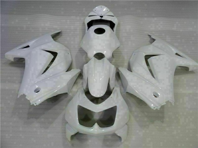 08-12 White EX250 Motorcycle Fairings