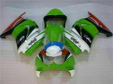 08-12 White Green Black Ninja EX250 Motorcycle Fairings