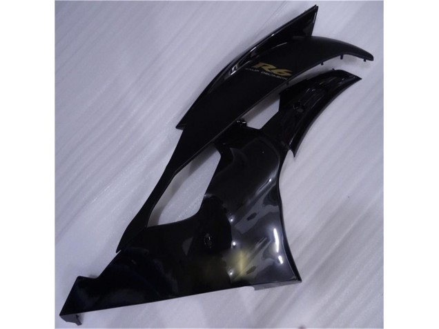 08-16 Glossy Matte Black YZF R6 Motorcycle Fairings